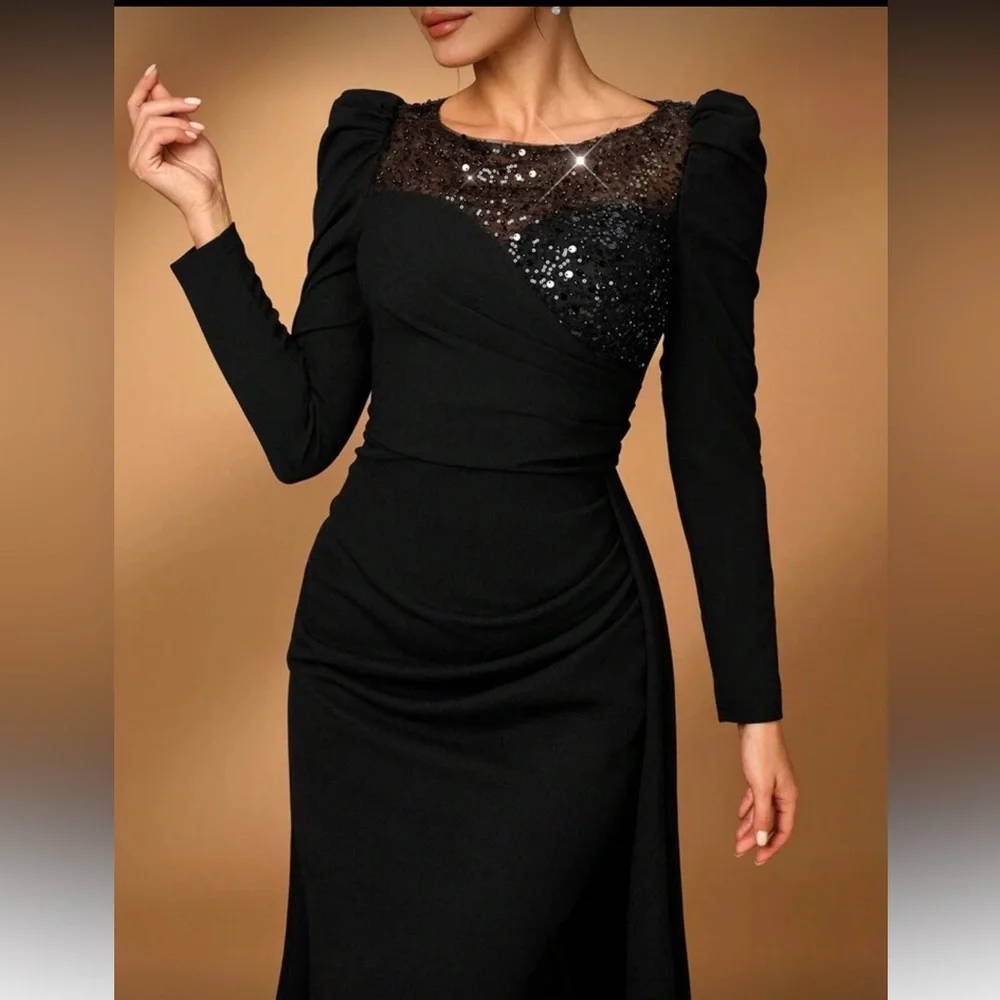 Elegant Black Evening Gown